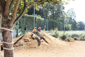 所沢市のあかねの風保育園の泥んこ遊びの画像